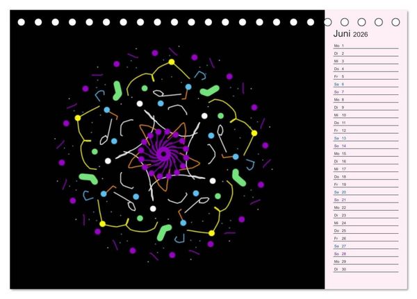 Produktbild: Filigran - Mandalas (Tischkalender 2026 DIN A5 quer), CALVENDO Monatskalender