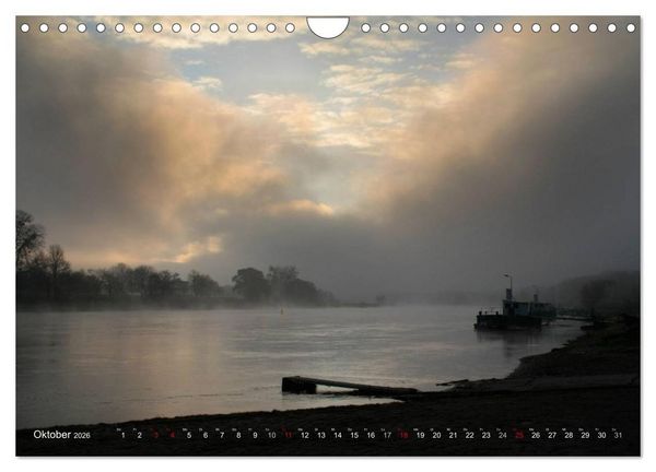 Produktbild: Die Elbe in Dresden-Laubegast (Wandkalender 2026 DIN A4 quer), CALVENDO Monatskalender