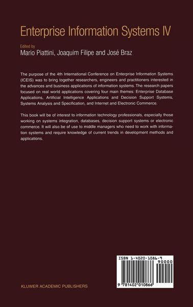 Produktbild: Enterprise Information Systems IV