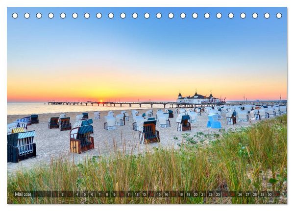 Produktbild: Sch&ouml;ne Ostsee - Impressionen &uuml;bers Jahr (Tischkalender 2026 DIN A5 quer), CALVENDO Monatskalender