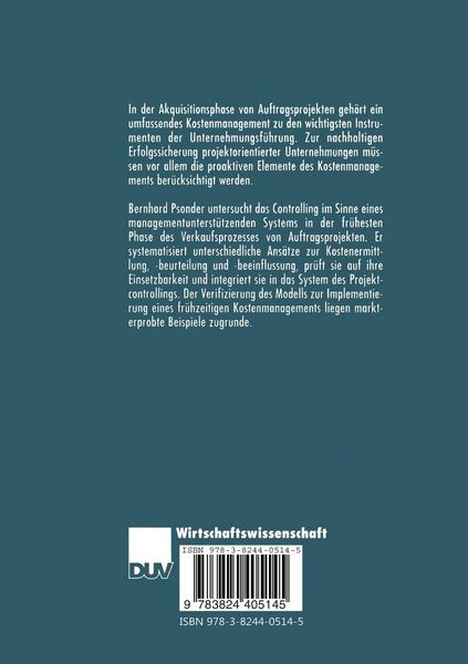 Produktbild: Proaktives Kostenmanagement bei Auftragsprojekten