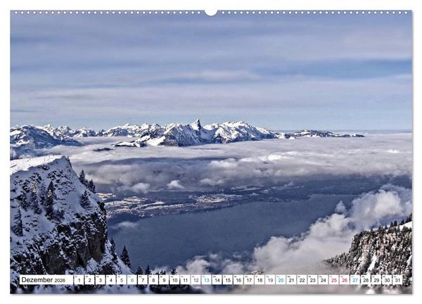 Produktbild: Gr&uuml;ezi . Landschaften in der Schweiz (hochwertiger Premium Wandkalender 2026 DIN A2 quer), Kunstdruck in Hochglanz