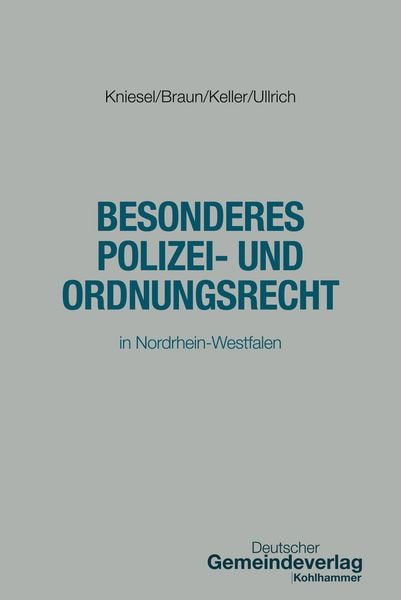Produktbild: Besonderes Polizei- und Ordnungsrecht