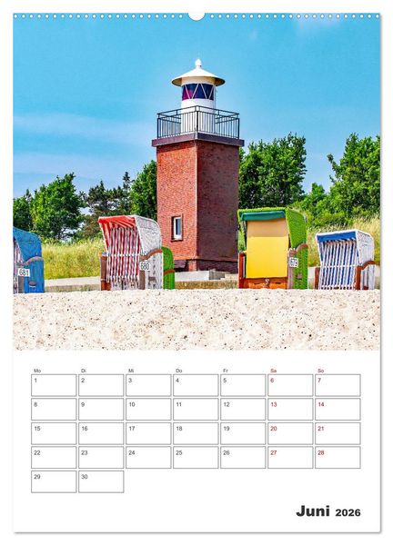 Produktbild: Insel F&ouml;hr - Urlaubsplaner (Wandkalender 2026 DIN A2 hoch), CALVENDO Monatskalender