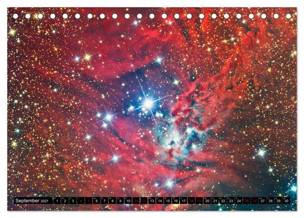 Produktbild: Farbiges Weltall (Tischkalender 2027 DIN A5 quer), CALVENDO Monatskalender