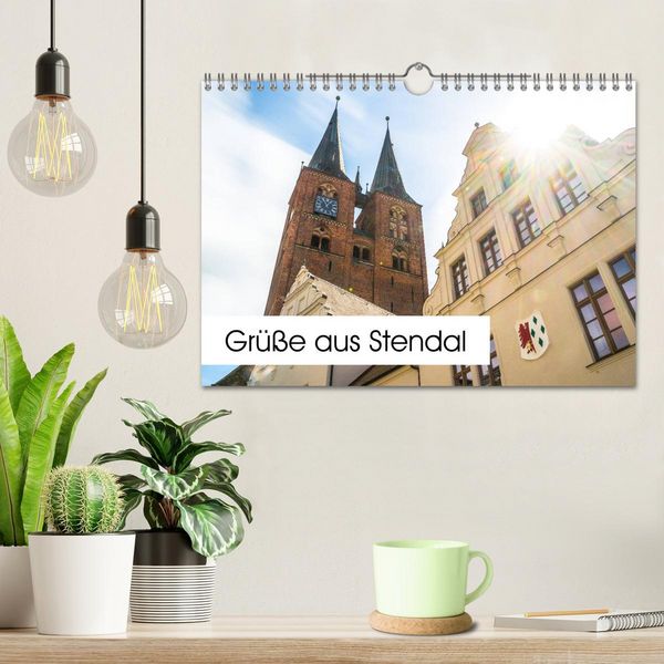 Produktbild: Gr&uuml;&szlig;e aus Stendal: Kalender 2026 (Wandkalender 2026 DIN A4 quer), CALVENDO Monatskalender