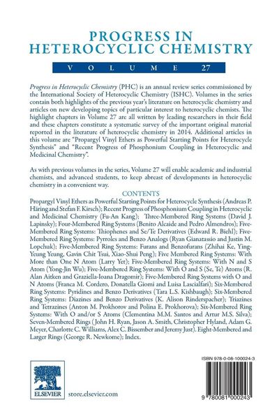 Produktbild: Progress in Heterocyclic Chemistry