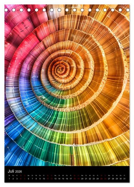 Produktbild: Tanz der Farben - Bunt durch das Jahr (Tischkalender 2026 DIN A5 hoch), CALVENDO Monatskalender