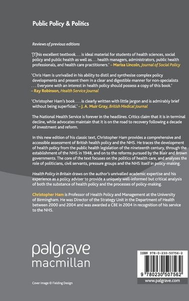 Produktbild: Health Policy in Britain