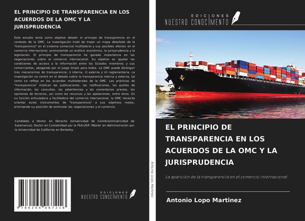 Produktbild: El Principio De Transparencia En Los Acuerdos De La Omc Y La Jurisprudencia