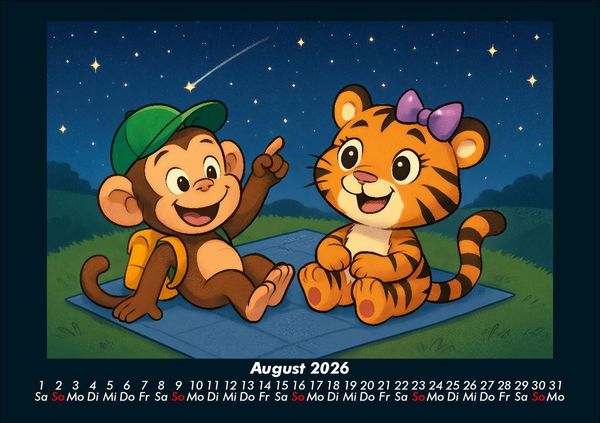 Produktbild: Milo & Tina - Ein Jahr voller Freundschaft 2026 Fotokalender DIN A5