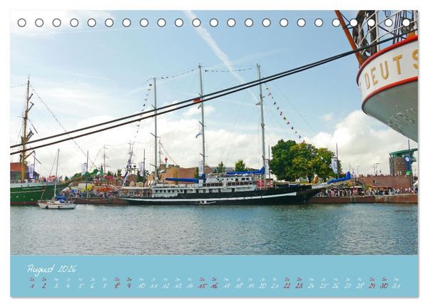 Produktbild: SAIL Bremerhaven. Segelspektakel zum Wegtr&auml;umen (Tischkalender 2026 DIN A5 quer), CALVENDO Monatskalender