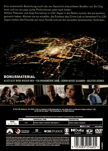 Produktbild: CSI: Vegas - Staffel Eins [3 DVDs]