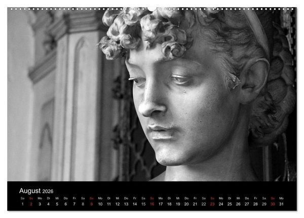 Produktbild: Lebende Steine - Skulpturen auf dem Friedhof Staglieno (Wandkalender 2026 DIN A2 quer), CALVENDO Monatskalender