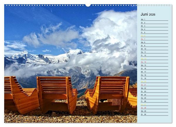 Produktbild: Gr&uuml;ezi . Landschaften in der Schweiz Planer (Wandkalender 2026 DIN A2 quer), CALVENDO Monatskalender
