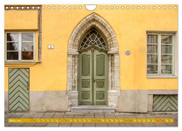 Produktbild: T&uuml;ren-Tore-Tallinn, Stadt mit m&auml;rchenhafter Atmosph&auml;re und Charme (Wandkalender 2026 DIN A4 quer), CALVENDO Monatskalender