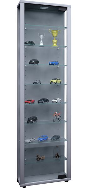 Produktbild: Holz Glas Stand Vitrine Sammelvitrine Edana Maxi