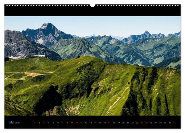 Produktbild: Region Oberstdorf - Kleinwalsertal und Nebelhorn (Wandkalender 2026 DIN A2 quer), CALVENDO Monatskalender