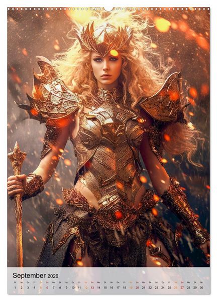 Produktbild: Fantasy Queens (Wandkalender 2026 DIN A2 hoch), CALVENDO Monatskalender