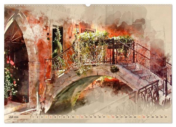 Produktbild: Venedig - ganz intim (Wandkalender 2026 DIN A2 quer), CALVENDO Monatskalender