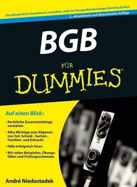 Produktbild: BGB f&uuml;r Dummies