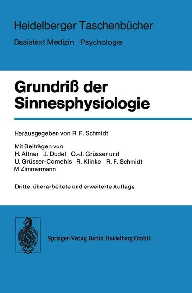 Produktbild: Grundri&szlig; der Sinnesphysiologie