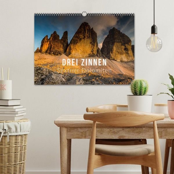 Produktbild: Drei Zinnen. Sextner Dolomiten (Wandkalender 2026 DIN A3 quer), CALVENDO Monatskalender