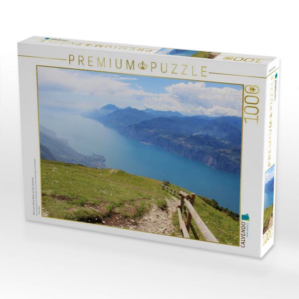 Produktbild: CALVENDO Puzzle Blick vom Monte Baldo auf den Gardasee | 1000 Teile Lege-Gr&ouml;&szlig;e 64x48cm Foto-Puzzle f&uuml;r gl&uuml;ckliche Stunden