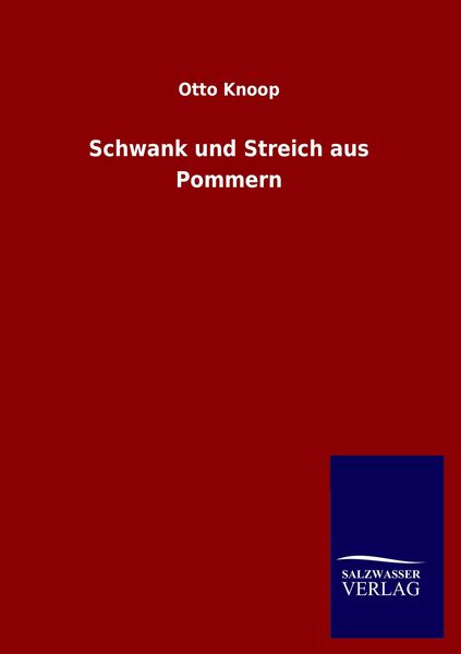 Produktbild: Schwank und Streich aus Pommern