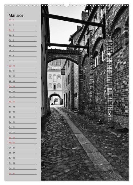 Produktbild: Stralsund. Ein Hauch l&auml;ngst vergangener Zeiten (Wandkalender 2026 DIN A2 hoch), CALVENDO Monatskalender