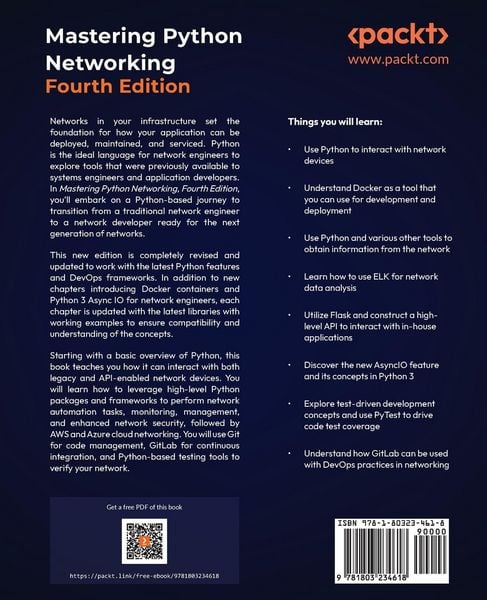 Produktbild: Mastering Python Networking - Fourth Edition