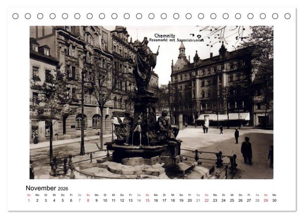 Produktbild: Gr&uuml;&szlig;e aus Chemnitz (Tischkalender 2026 DIN A5 quer), CALVENDO Monatskalender