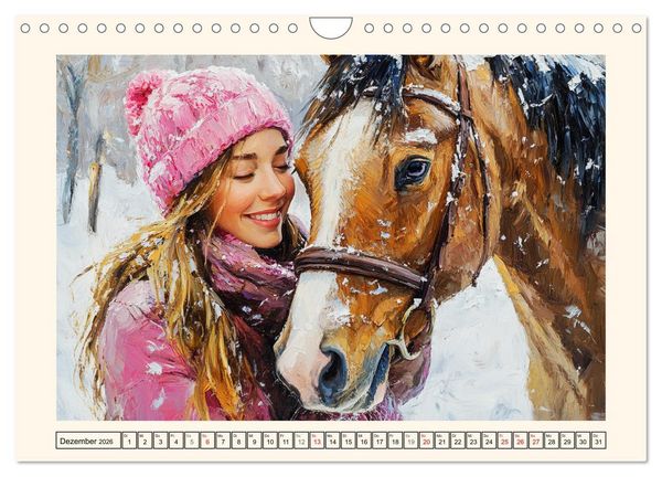 Produktbild: Seelenverwandte. Frauen und Pferde. Die Magie der Verbundenheit (Wandkalender 2026 DIN A4 quer), CALVENDO Monatskalender