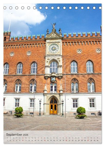Produktbild: D&auml;nemark - Historisches F&uuml;nen (Tischkalender 2026 DIN A5 hoch), CALVENDO Monatskalender