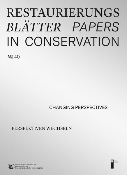 Produktbild: Restaurierungsbl&auml;tter - Papers in Conservation Band 40