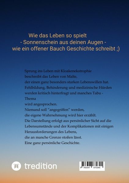 Produktbild: Sprung ins Leben mit Kloakenekstrophie