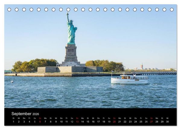 Produktbild: Herbst in New York (Tischkalender 2026 DIN A5 quer), CALVENDO Monatskalender