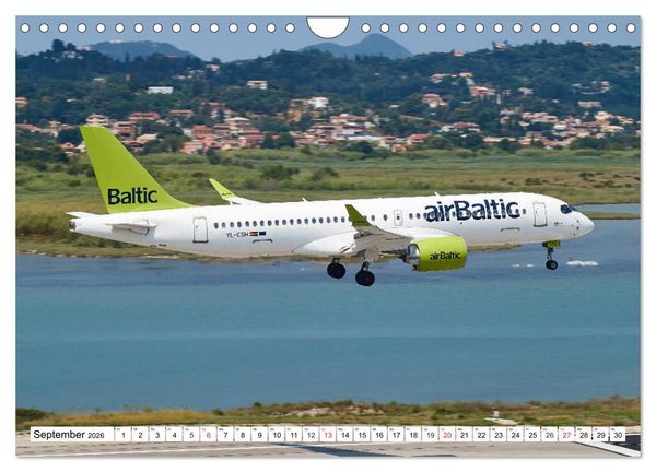 Produktbild: Flugzeuge auf Korfu (Wandkalender 2026 DIN A4 quer), CALVENDO Monatskalender