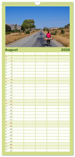 Produktbild: Familienplaner 2026 - Biken - Impressionen von Rolf Dietz mit 5 Spalten (Wandkalender, 21 x 45 cm) CALVENDO