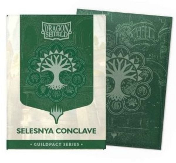 Pegasus ART16515 - Dragon Shield: Selesnya Conclave, Guildpact Series, 100 Dual Matte Art Sleeves