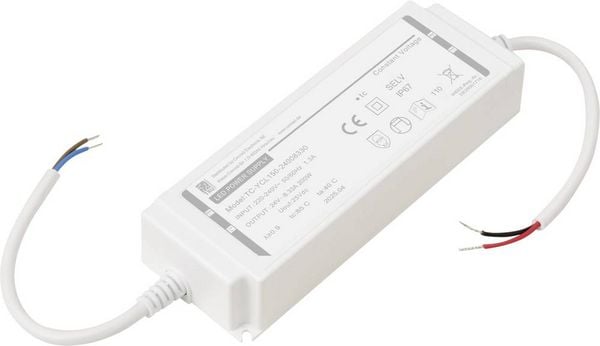 Produktbild: TRU COMPONENTS TC-YCL150-24008330 LED-Trafo IP67 Konstantspannung 200W 8.33A 24 V/DC 1St.