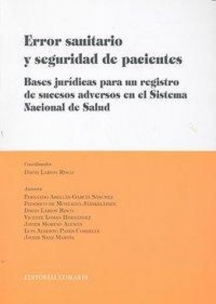 Produktbild: Error sanitario y seguridad de pacientes