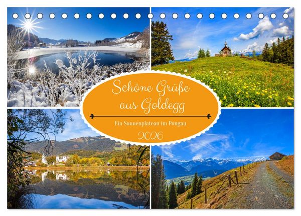 Produktbild: Sch&ouml;ne Gr&uuml;&szlig;e aus Goldegg (Tischkalender 2026 DIN A5 quer), CALVENDO Monatskalender