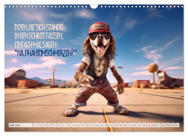 Produktbild: ULTRAKRASS Knallharte Hunde (Wandkalender 2026 DIN A3 quer), CALVENDO Monatskalender
