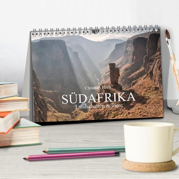 Produktbild: S&uuml;dafrika / Landschaften & Tiere / Christian Heeb (Tischkalender 2026 DIN A5 quer), CALVENDO Monatskalender