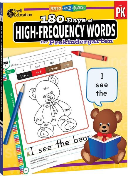 Produktbild: 180 Days of High-Frequency Words for Prekindergarten