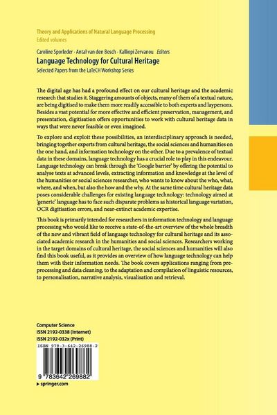 Produktbild: Language Technology for Cultural Heritage