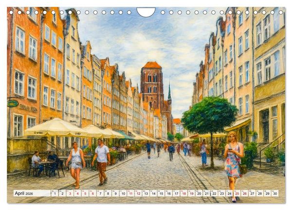 Produktbild: Danzig entdecken - Sehensw&uuml;rdigkeiten der polnischen Hansestadt (Wandkalender 2026 DIN A4 quer), CALVENDO Monatskalender