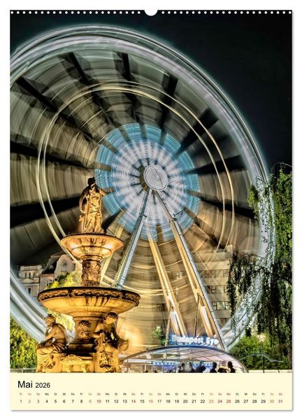 Produktbild: Riesenrad - hoch hinaus (hochwertiger Premium Wandkalender 2026 DIN A2 hoch), Kunstdruck in Hochglanz