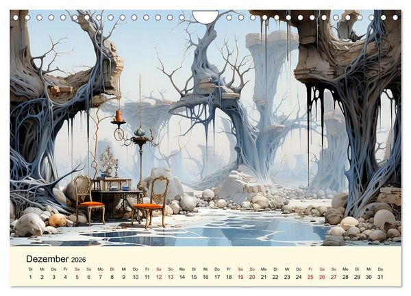 Produktbild: Surreale W&uuml;ste (Wandkalender 2026 DIN A4 quer), CALVENDO Monatskalender